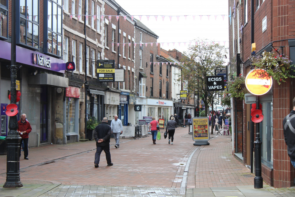 Chestergate in Macclesfield last week. (Image - Macclesfield Nub News)