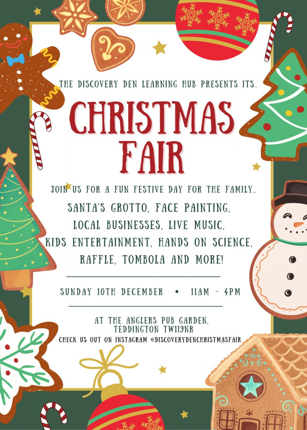 The Discovery Den's Christmas Fair Fundraiser 