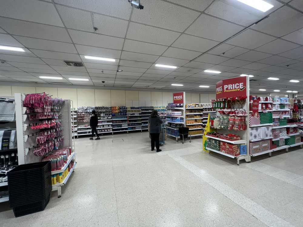 First Glimpse: Hitchin's former Wilko store has now opened as a Poundland on Bancroft. CREDIT: Nub News