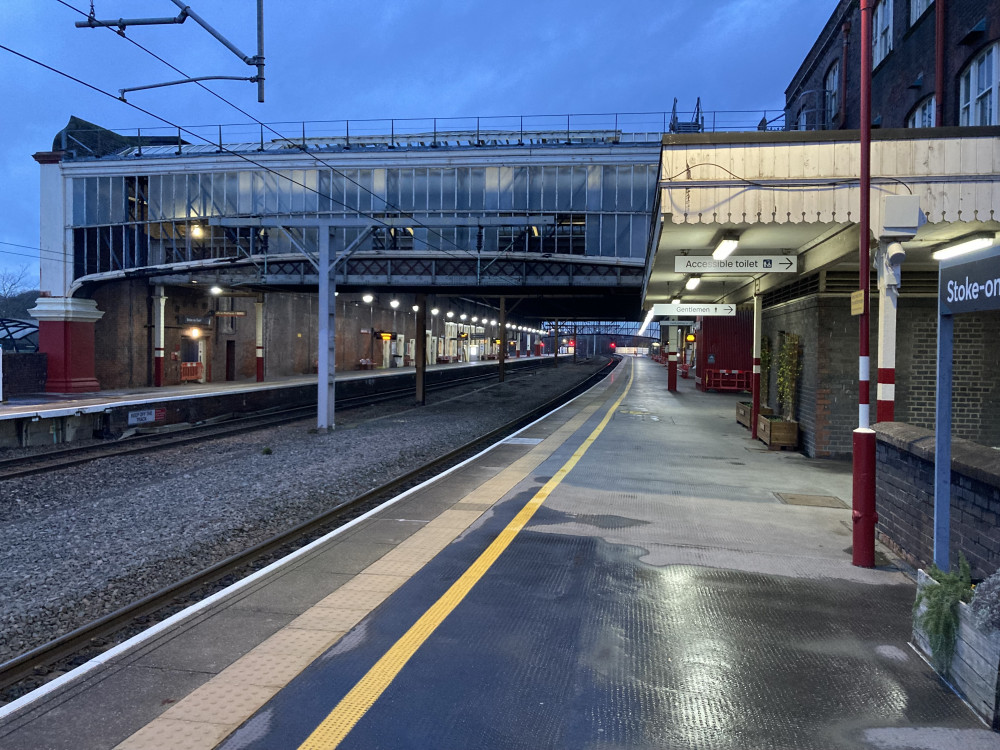 Work to fix the footbridge lifts at Stoke-on-Trent Station are now underway (image via Network Rail)