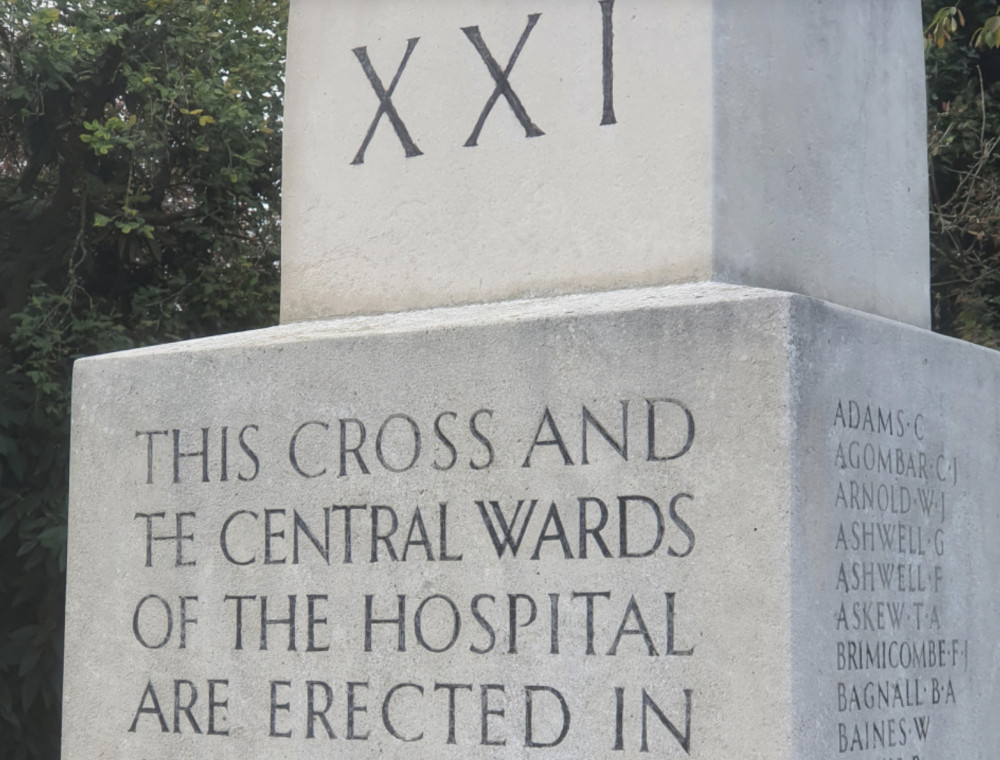 A close up detail of Letchworth War Memorial. CREDIT: Letchworth Nub News 