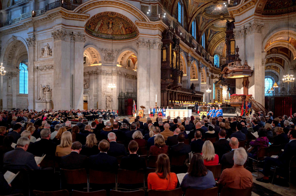 RHS Chapel Choir at St Paul's Cathedral (Picture: Royal Hospital School)