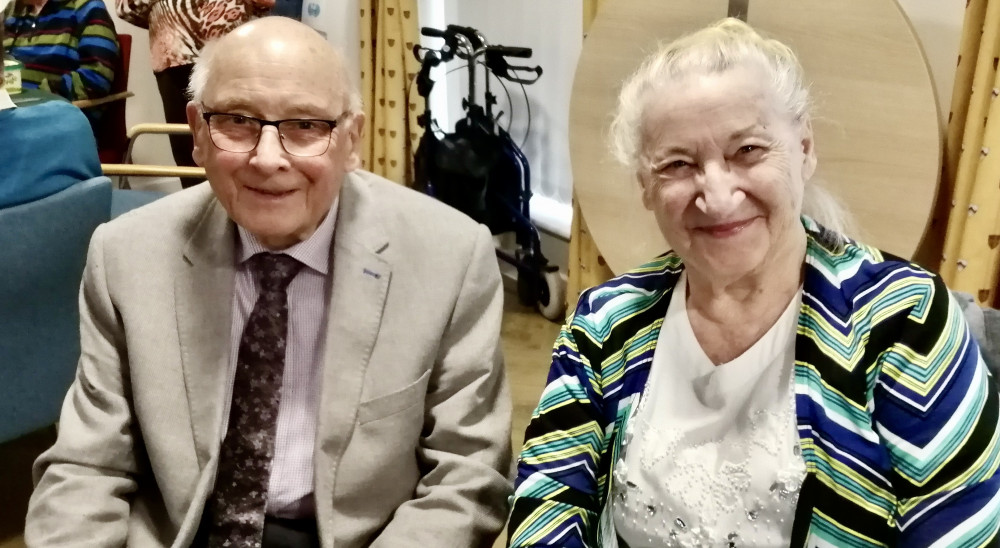 June and John at the Leicester Oddfellows' monthly Fish, Chip and Bingo Lunch. Photo: Supplied