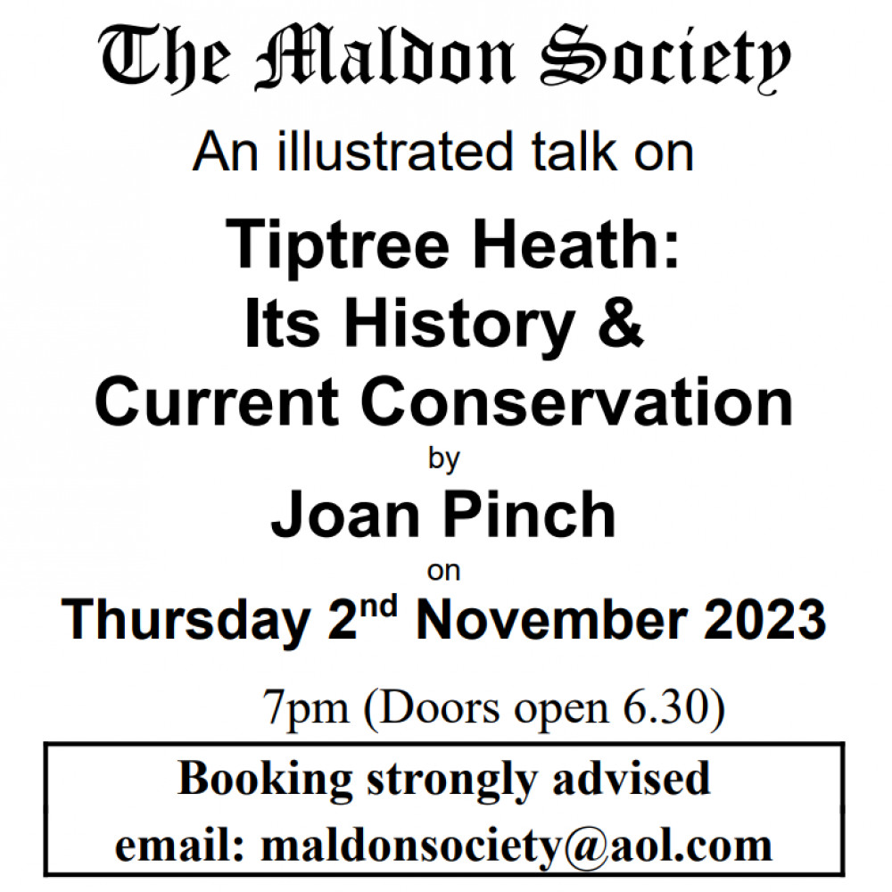 Details of the Maldon Society's latest talk can be found here. (Credit: Maldon Society)