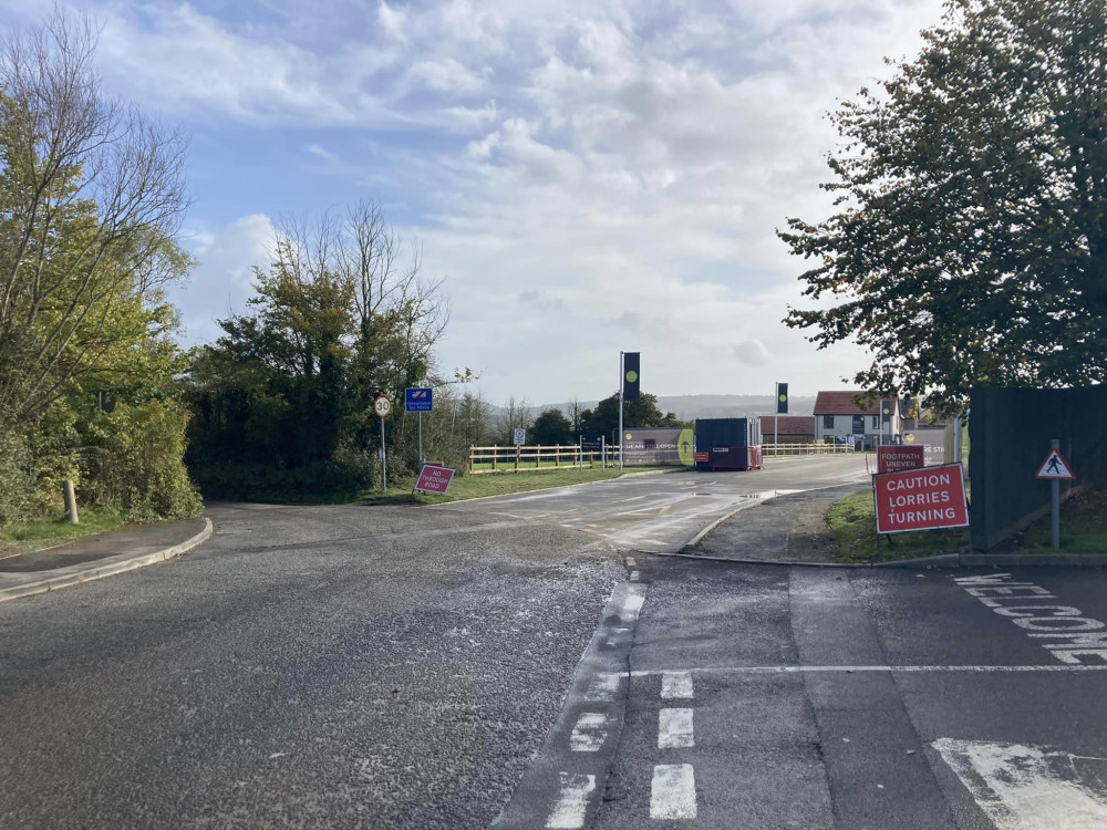 Entrance To The Keyford Meadows Development On Sandys Hill Lane In Frome Daniel Mumby 281023