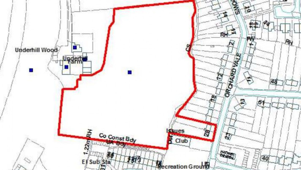 An extract from the plans for Orchard Vale on the edge of Midsomer Norton from the agenda going before planners in Shepton Mallet next week