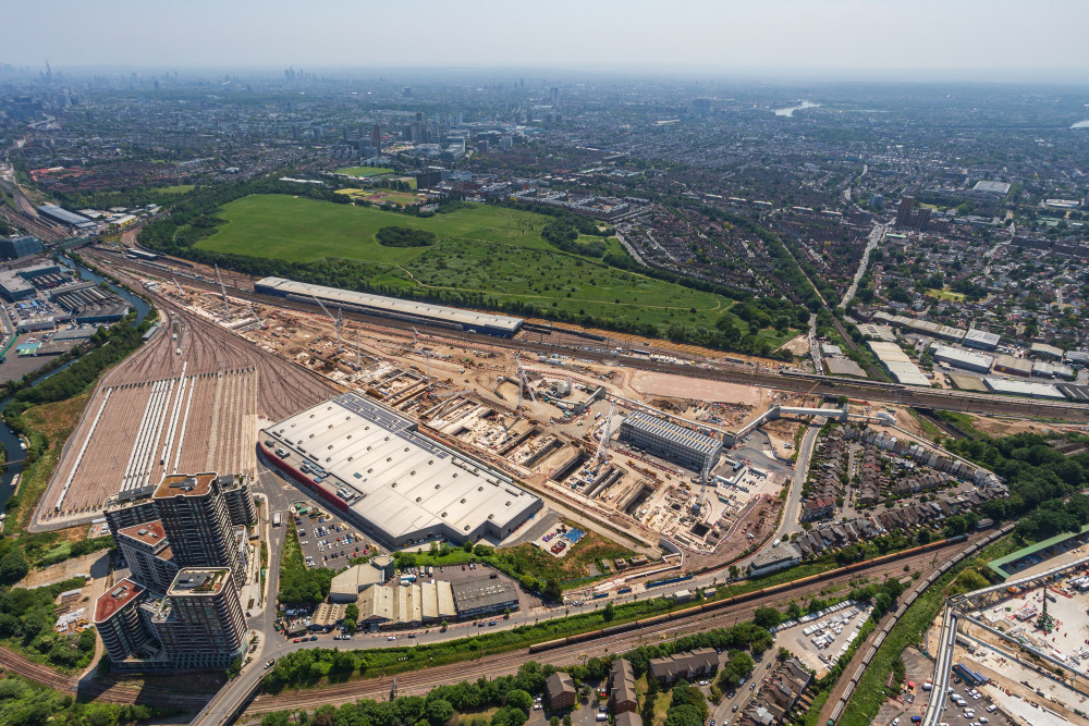 HS2 are planning more works in November at Old Oak Common station (credit: HS2).