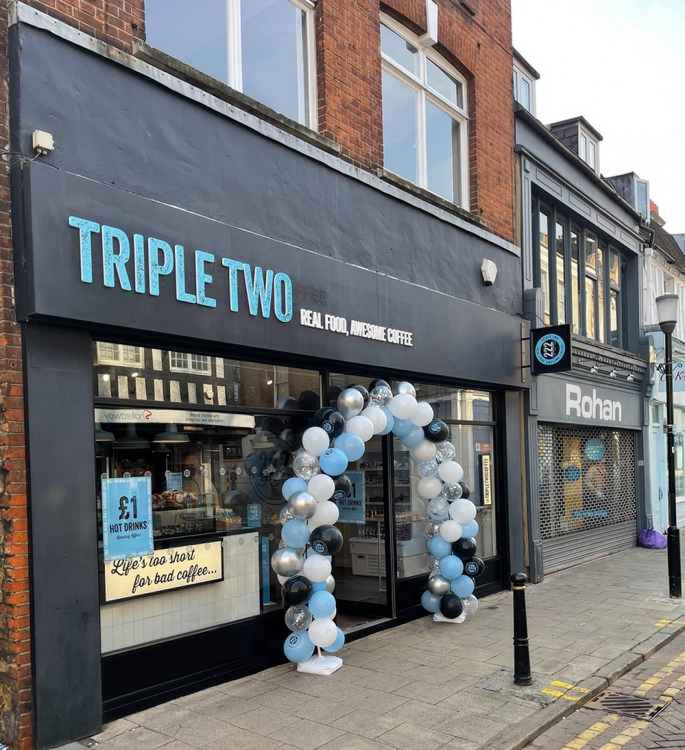A photo of Triple Two Coffee in Kingston with balloons to mark its launch / Credit: Triple Two Coffee A photo of Triple Two Coffee in Kingston with balloons to mark its launch / Credit: Triple Two Coffee