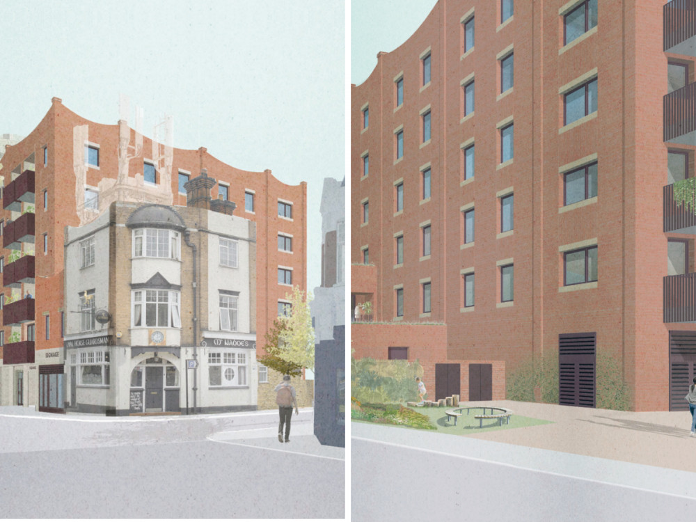 An artist impression of what estate could look like from Market Terrace Road upon completion (credit: Hounslow Council). 