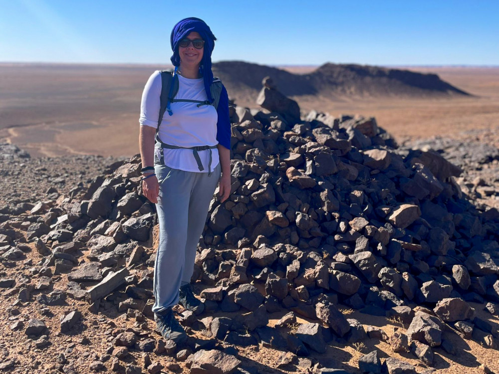 Sarah Iggo, completed her mission in the far south of Morocco during October half-term to raise money for St. Luke's Hospice in Cheshire, in memory of Kevin Taylor (Sarah Iggo).