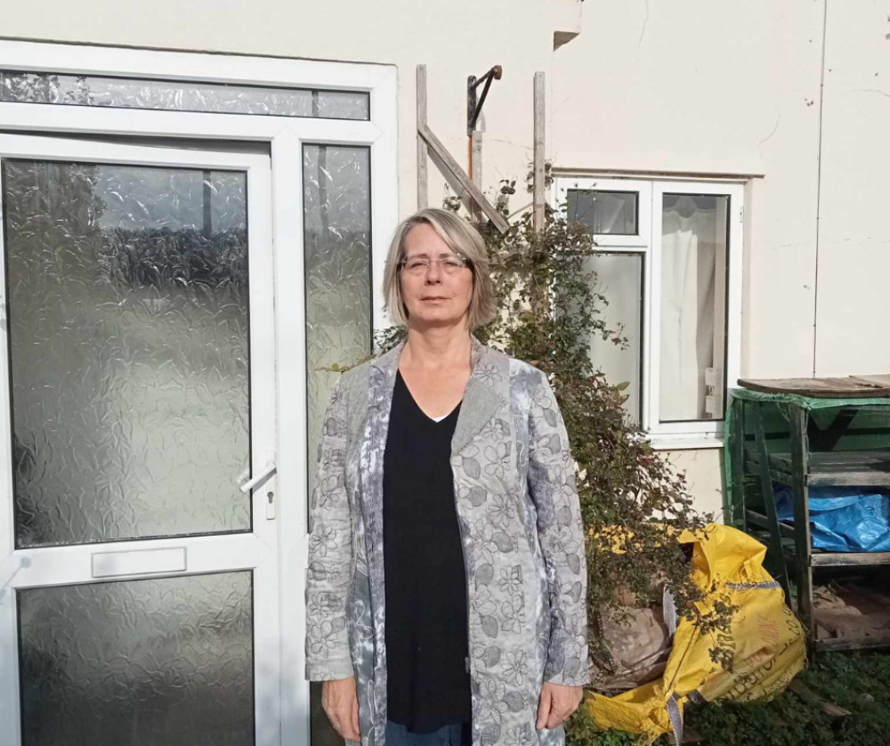 Esther Lohneis Outside Her Home In Coxley. CREDIT: Esther Lohneis