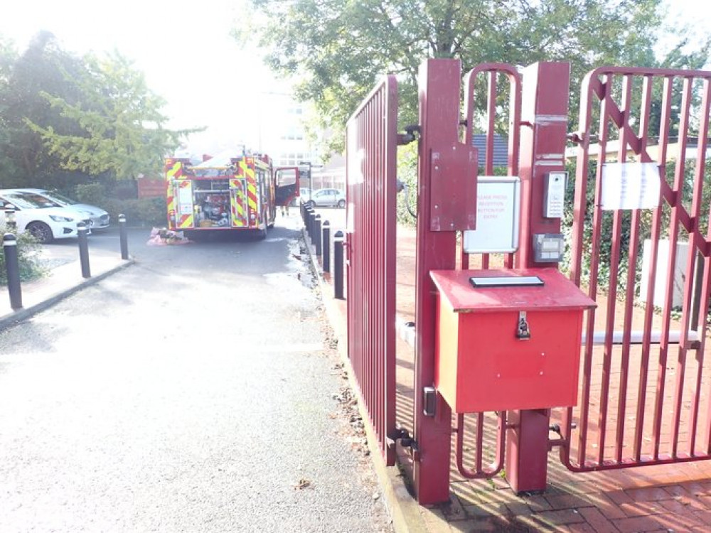 The London Fire Brigade confirm cause of fire at school on Bath Road, Hounslow (credit: LFB/ X).