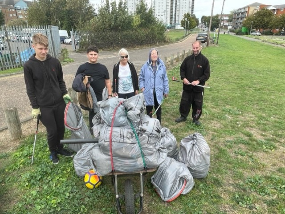 Last month's litter pick featured Air Cadets.