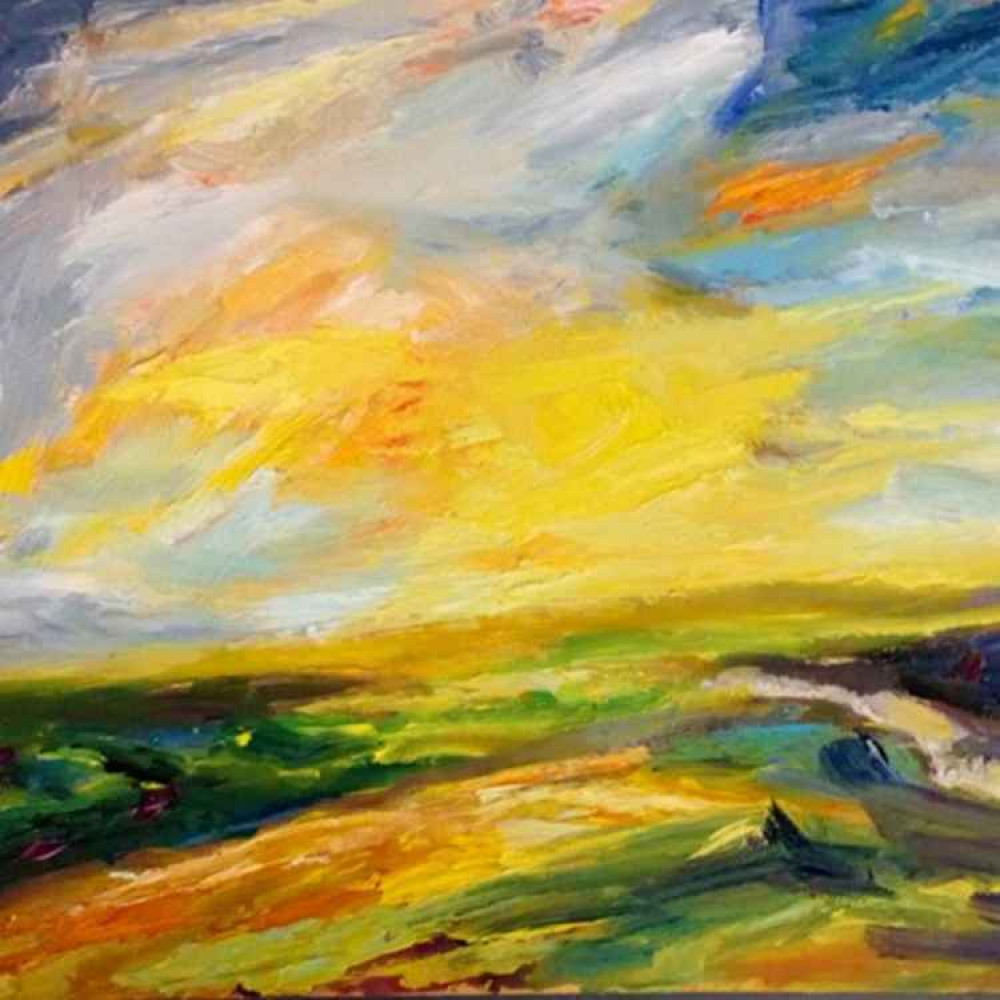 'Early on the Great Ridge, Mam Tor' by Sarah Morley 'Early on the Great Ridge, Mam Tor' by Sarah Morley