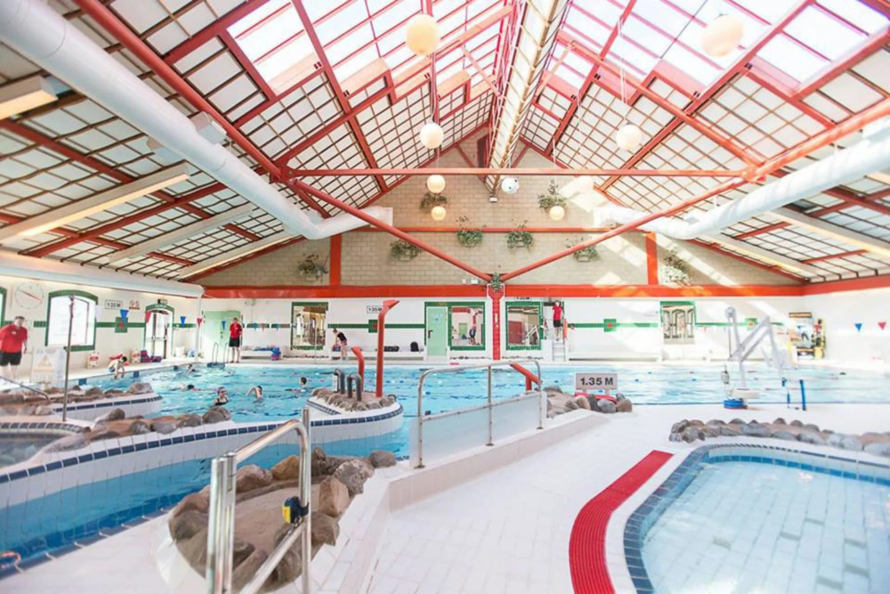 The swimming pool at Wells Leisure Centre