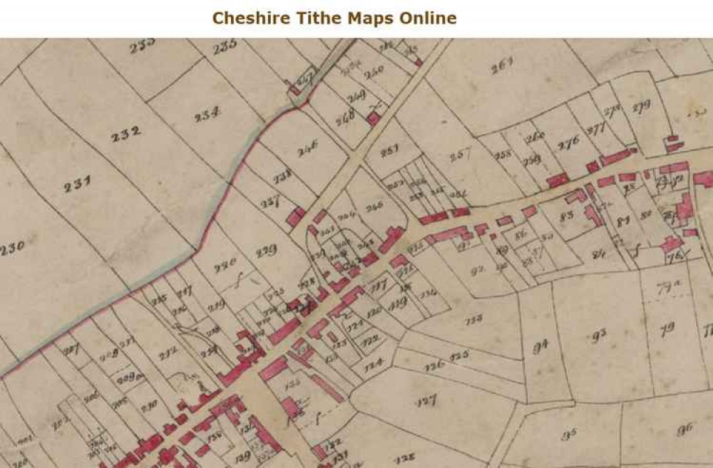Image: Cheshire Tithe Maps Online