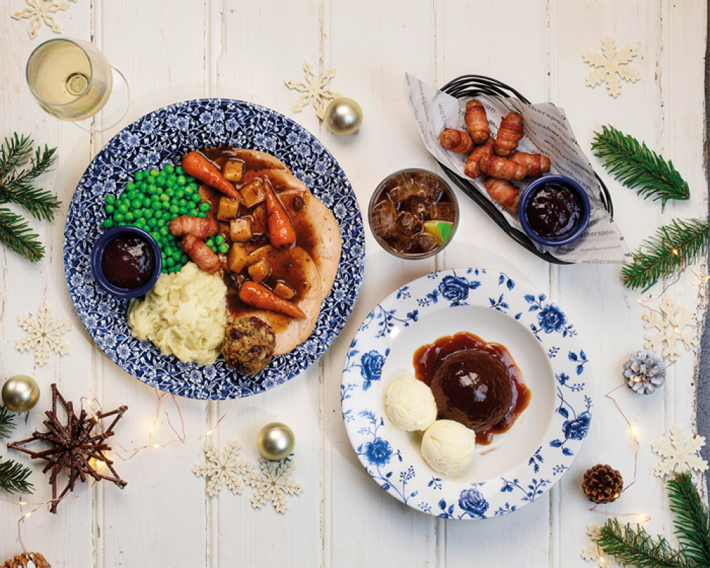 Lots on offer from Wetherspoon's Christmas menu this year (credit: Wetherspoon).