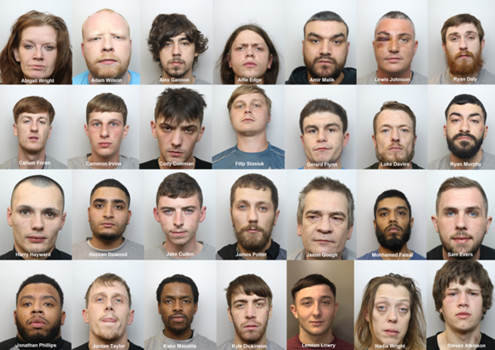 Over 100 years in jail time, multiple arrests, drugs, cash, and weapons seized in 12 months since the launch of Operation Apollo by Cheshire Police. Image credit: Cheshire Police. 