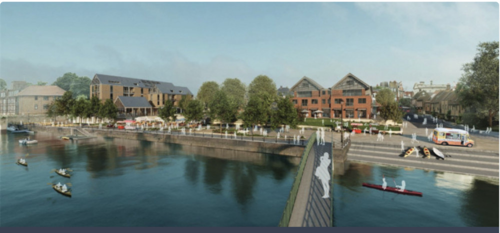 View from the Eel Pie Island footbridge. (Photo Credit: RBC).