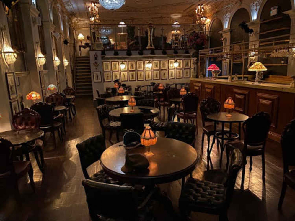 The sophisticated speakeasy style upstairs bar, 'Incognito'