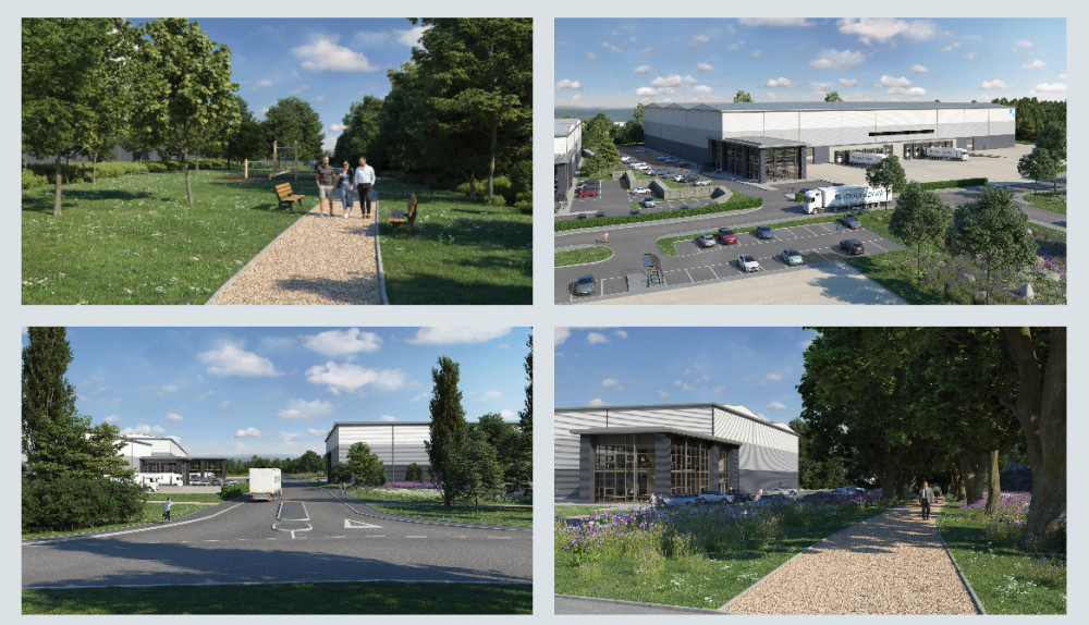 Views of how the commercial park might look