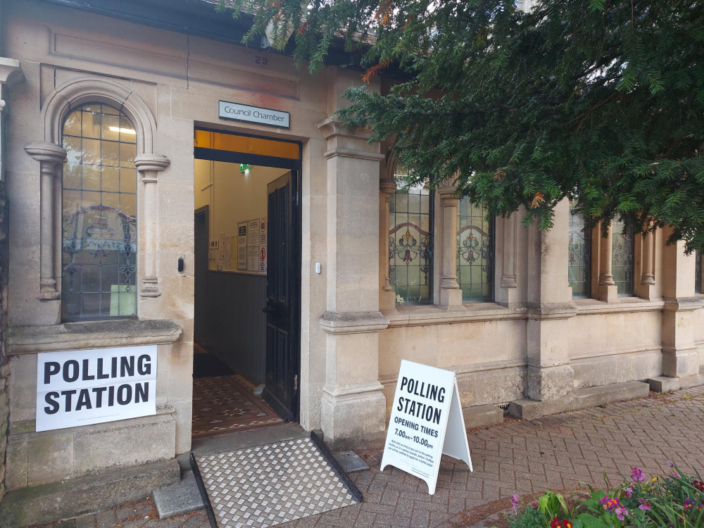 One polling station in Midsomer Norton May 4 at The Hollies : Photo Midsomer Norton Nub News 