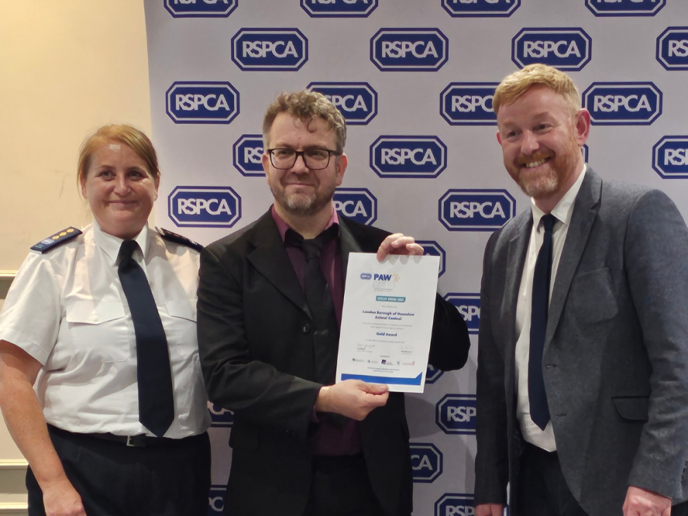 Hounslow Council has been recognised at the RSPCA Pawprints Awards for their animal work within the community (credit: Hounslow Council). Hounslow Council has been recognised at the RSPCA Pawprints Awards for their animal work within the community (credit: Hounslow Council).