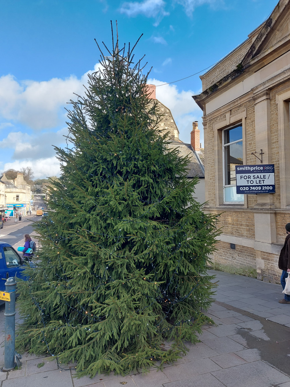 The lights actually went on at the Christmas Tree in Frome on November 12. 