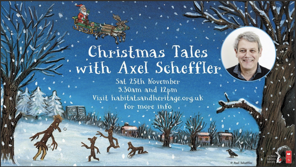 Local charity Habitats and Heritage to host festive signing with Axel Sheffler. (Photo Credit: Habitats and Heritage). Local charity Habitats and Heritage to host festive signing with Axel Sheffler. (Photo Credit: Habitats and Heritage).