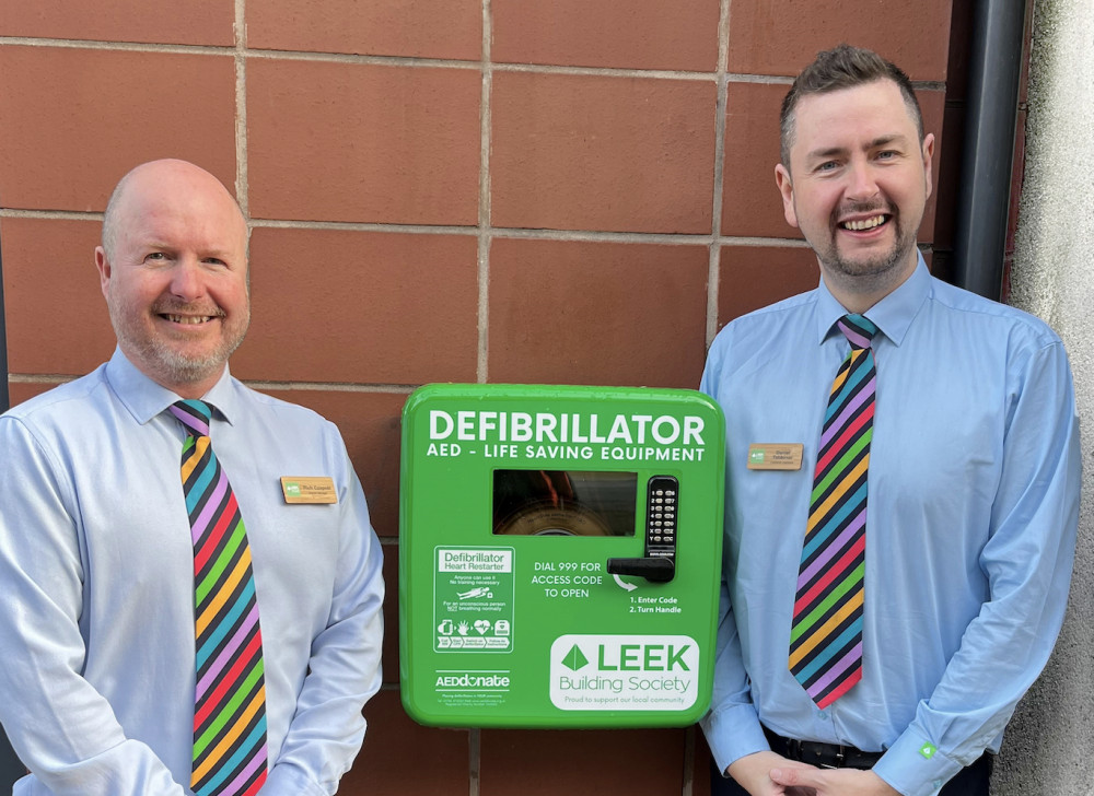 A brand-new defibrillator has been installed outside Cornwell's Chemist in Newcastle-under-Lyme (Leek Building Society).