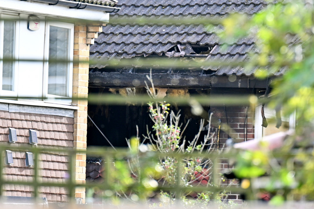 London Fire Brigade find five dead at the scene of a house fire in Hounslow last night (credit: SWNS).  