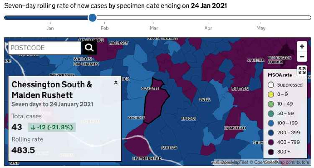 Current infection levels in the postcode are now at levels last seen in January 2021 Current infection levels in the postcode are now at levels last seen in January 2021