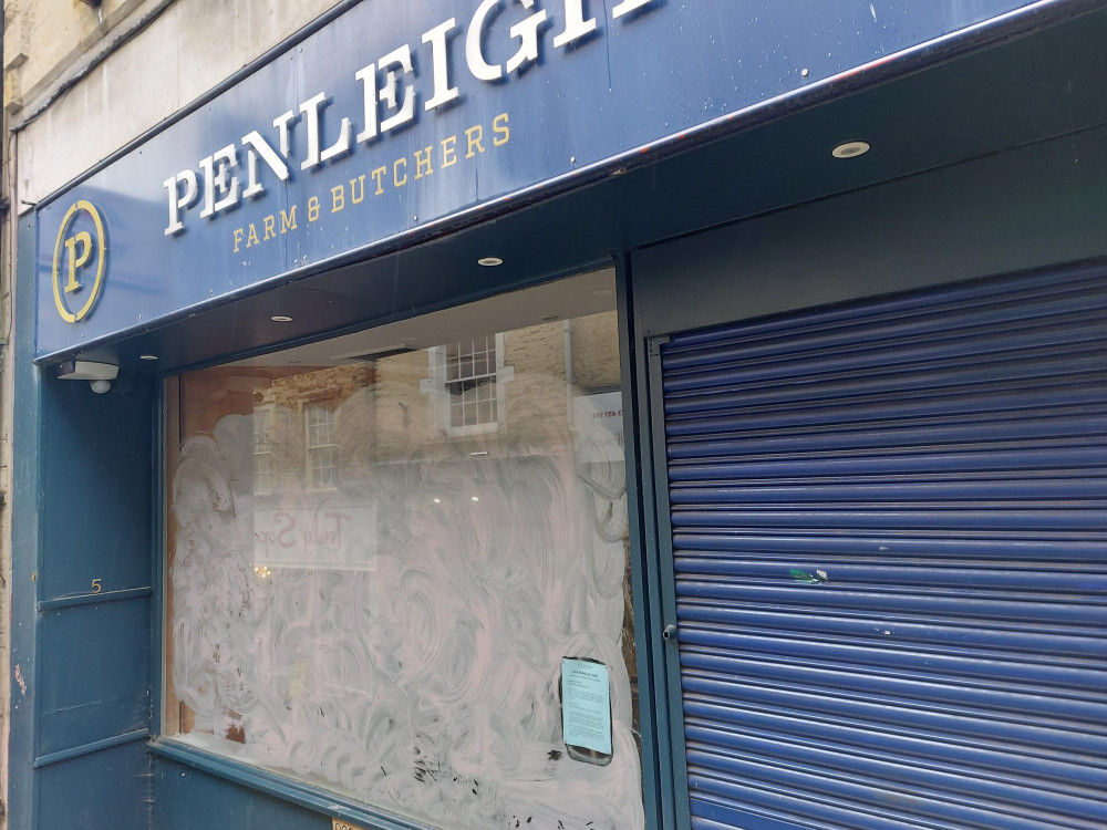 The former Penleigh Farm and Butchers shop on Stony Street in Frome November 14. Photo Frome Nub News 