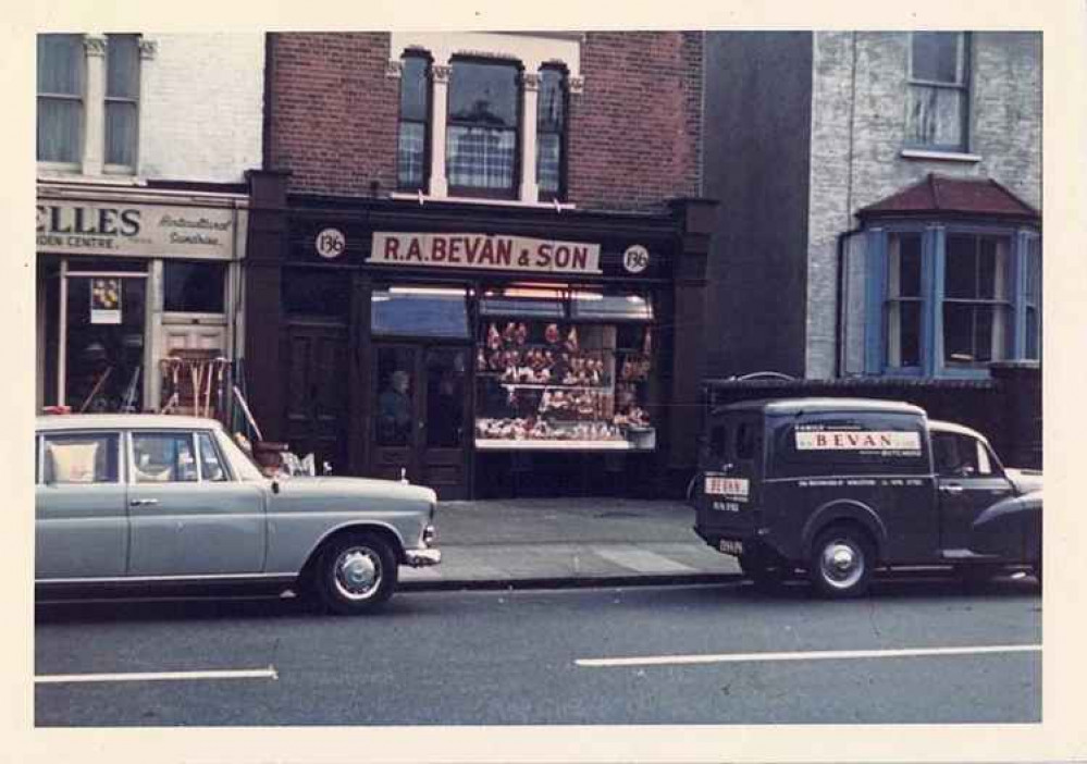 Later it was managed by Reginald's son Ronald. During this time the shop was selected as the official butchers for the 1948 London Olympics! (Credit: Bevan's Butchers)