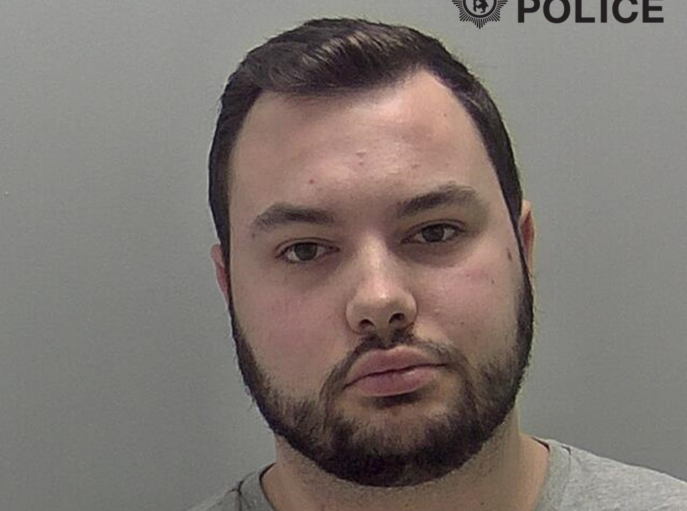 Bradley Warner has been jailed for 26 months (Image via Warwickshire Police)