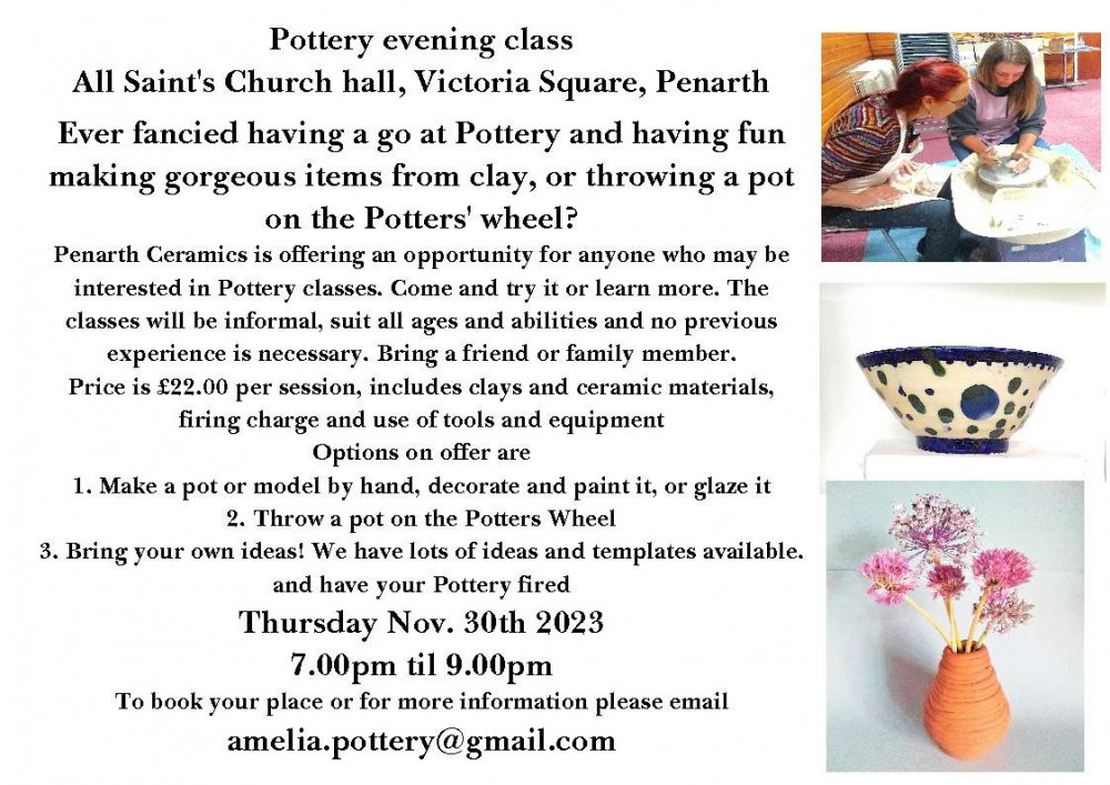 Pottery evening Class Pottery evening Class