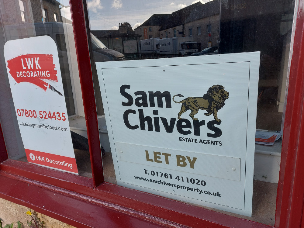 Good to see businesses are moving into Midsomer Norton High Street- sign November 15 - but it is tough 