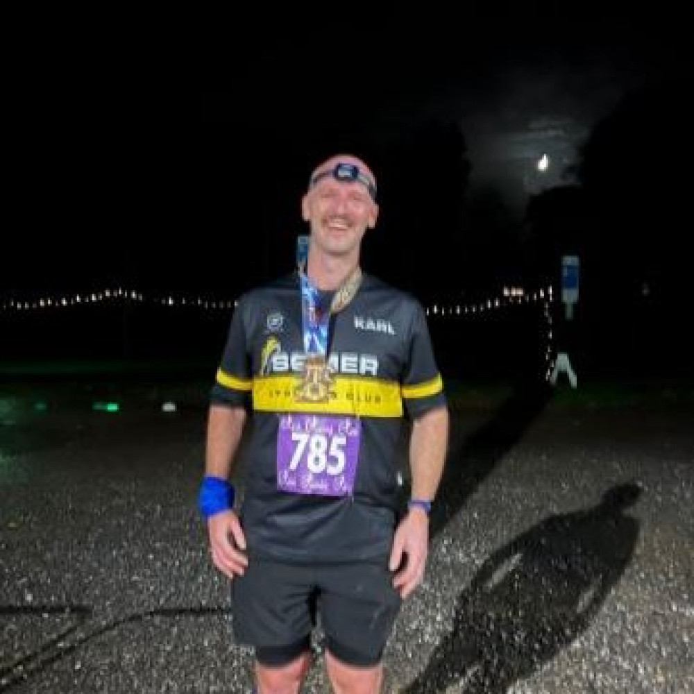 Coming first in the night run - Somer Athletic's Club Will Coming first in the night run - Somer Athletic's Club Will