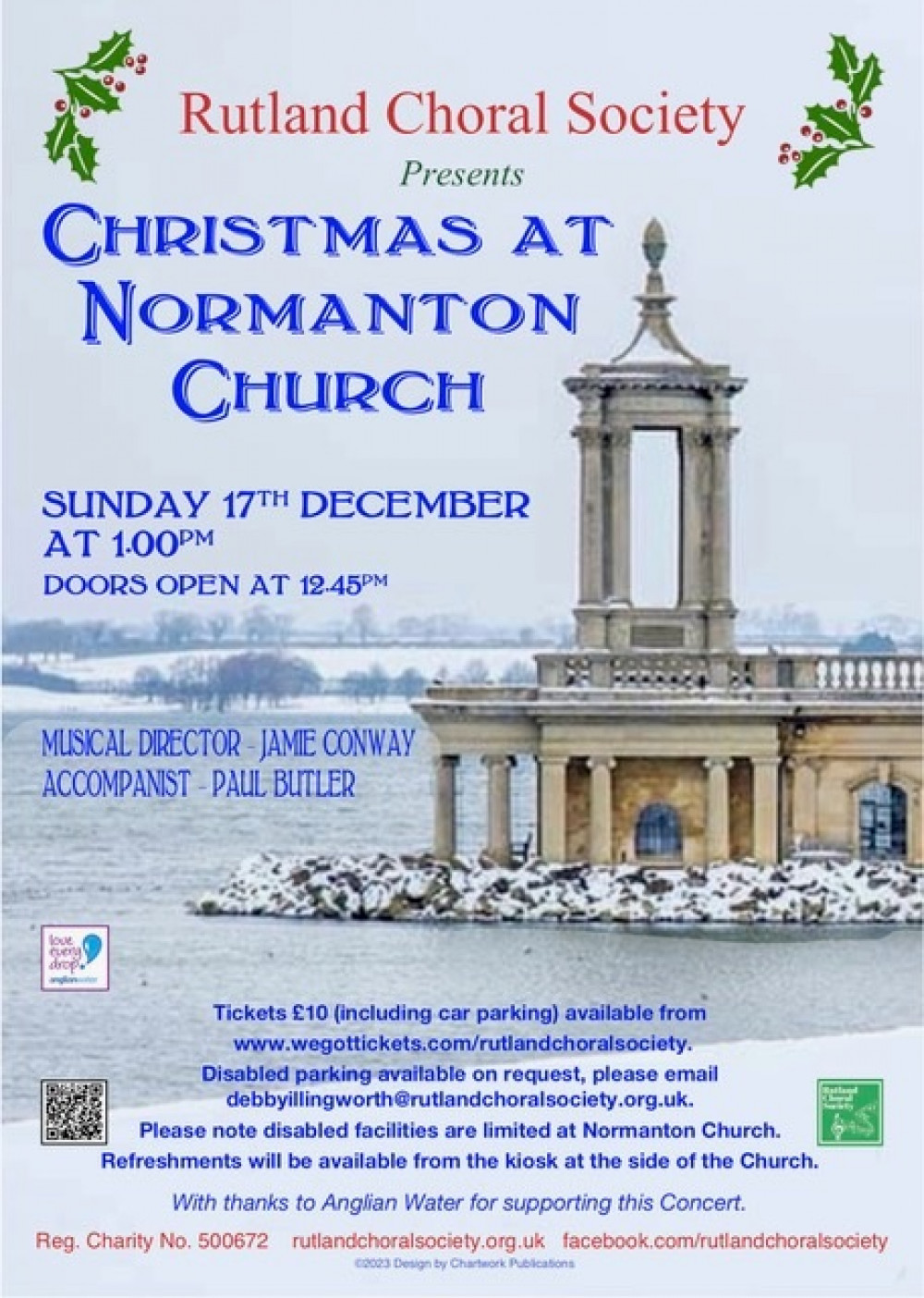 Join Rutland Choral Society for their Normanton Christmas show. 