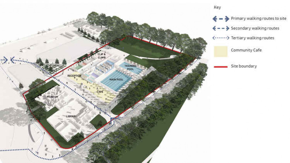 A cross-section of the ground floor showing the location of various facilities (Credit: Transform Kingston)