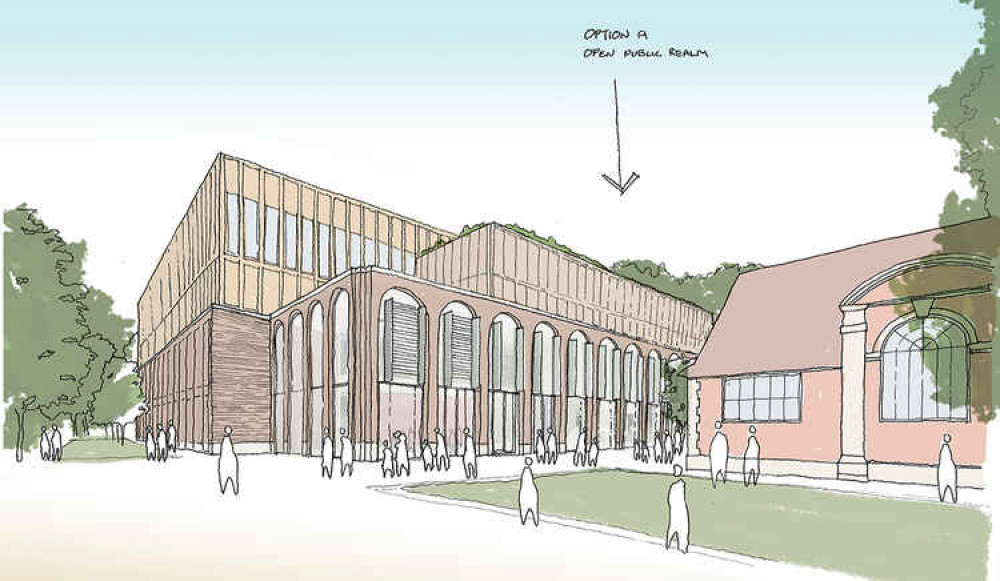 3 options for the design of a link between the complex and Kingston Museum and Library have been presented (Credit: Transform Kingston)