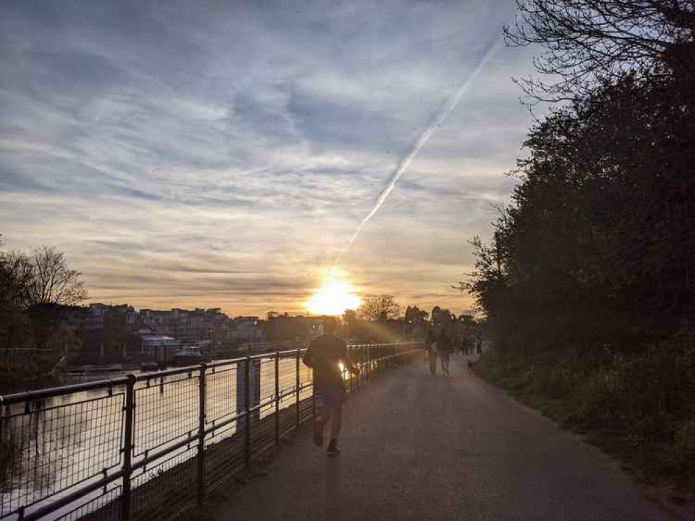 A runner on the Kingston parkrun route. The event is set to return in July (Credit: Nub News)