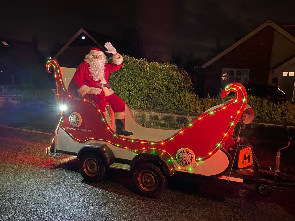 Santa is coming to Congleton. Image credit: Congleton Santa.