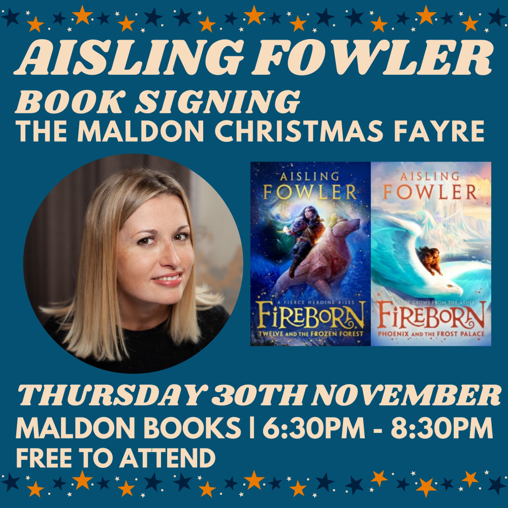 Book Signing with Aisling Fowler at the Maldon Christmas Fayre! Book Signing with Aisling Fowler at the Maldon Christmas Fayre!