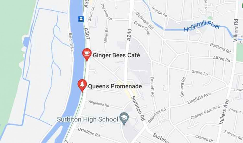 Queen's Promenade in Surbiton (Credit: Google Maps)