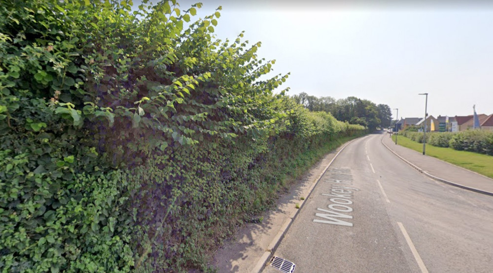 Proposed Location Of Entrance To Development Of 50 Homes On Wookey Hole Road In Wells. CREDIT: Google