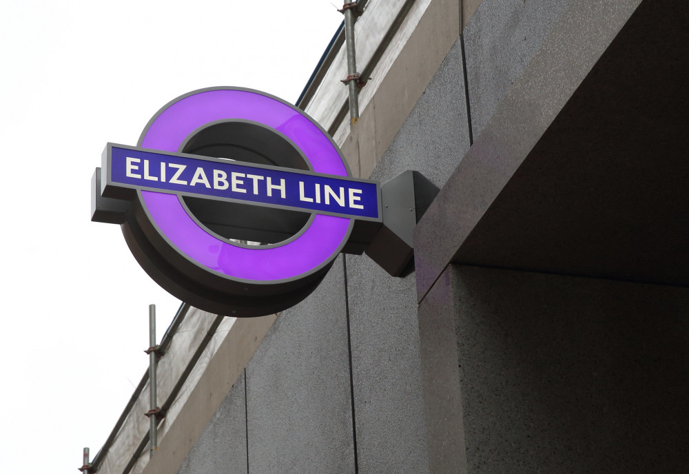 The Elizabeth line between Paddington and Abbey Wood, will have no service on 25 and 26 November (credit: TfL).