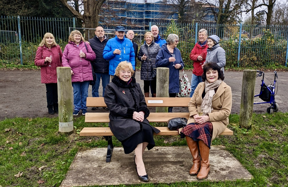 The bench was unveiled at Ashby's Bath Grounds. Photo: Supplied