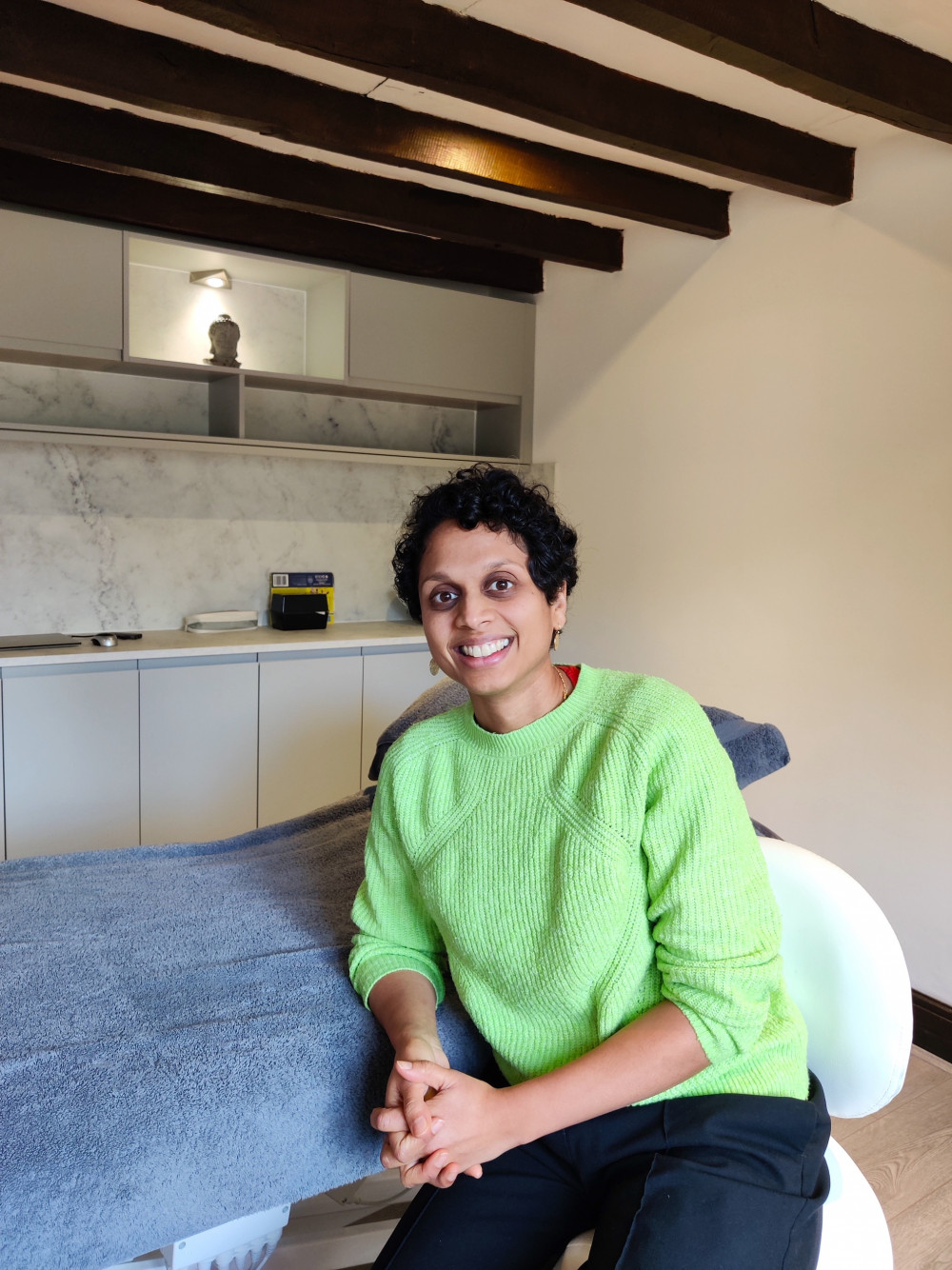 Ubhi Mistry in her treatment room at The Mill. Image credit: Ubhi Mistry.