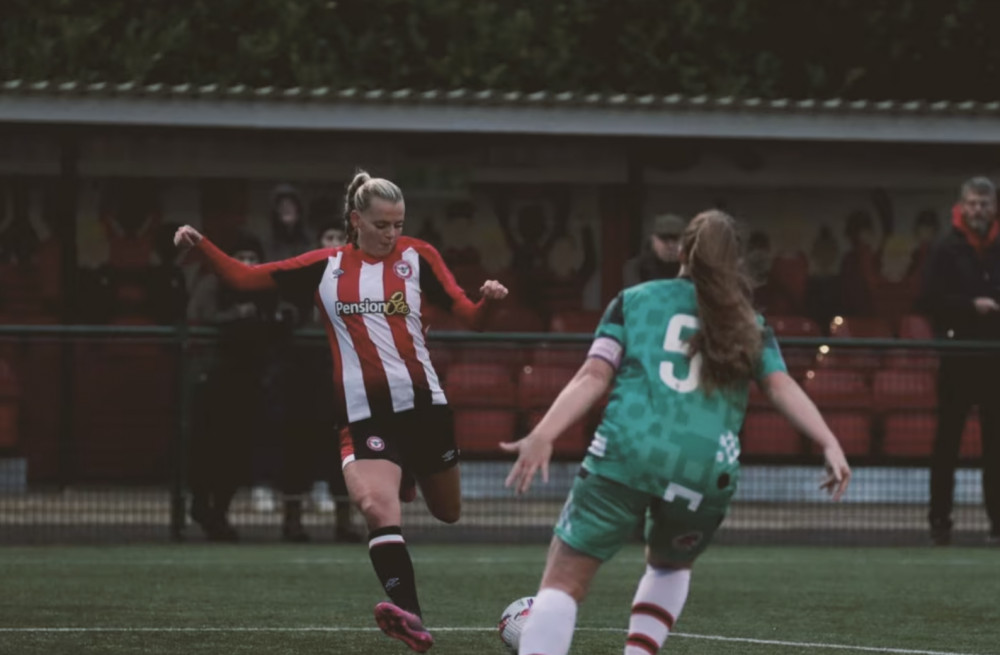 Tier four side Southampton Women, narrowly beat Brentford Women to get through to the next round of the Womens FA Cup (credit: Brentford FC).